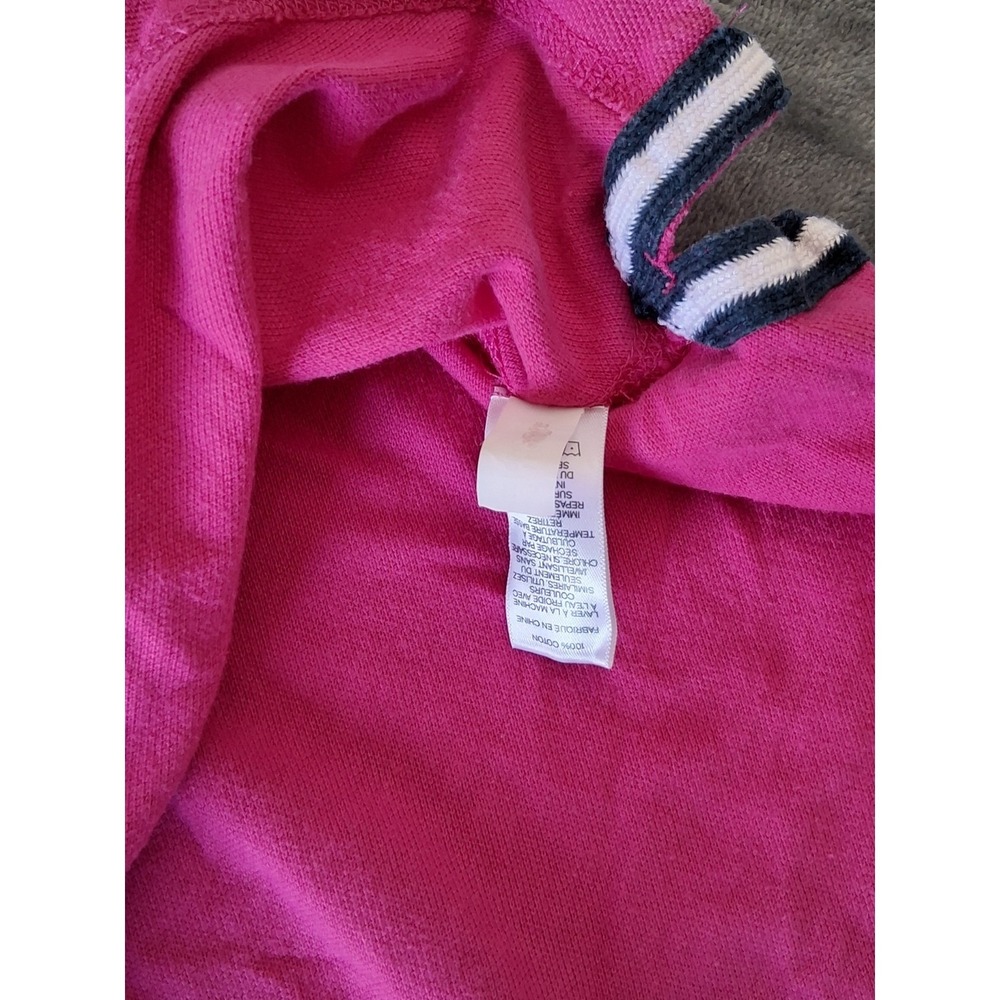 Mens XXL Express Short Sleeve Polo Shirt Pink Large Lion Logo Classic - Picture 6 of 11